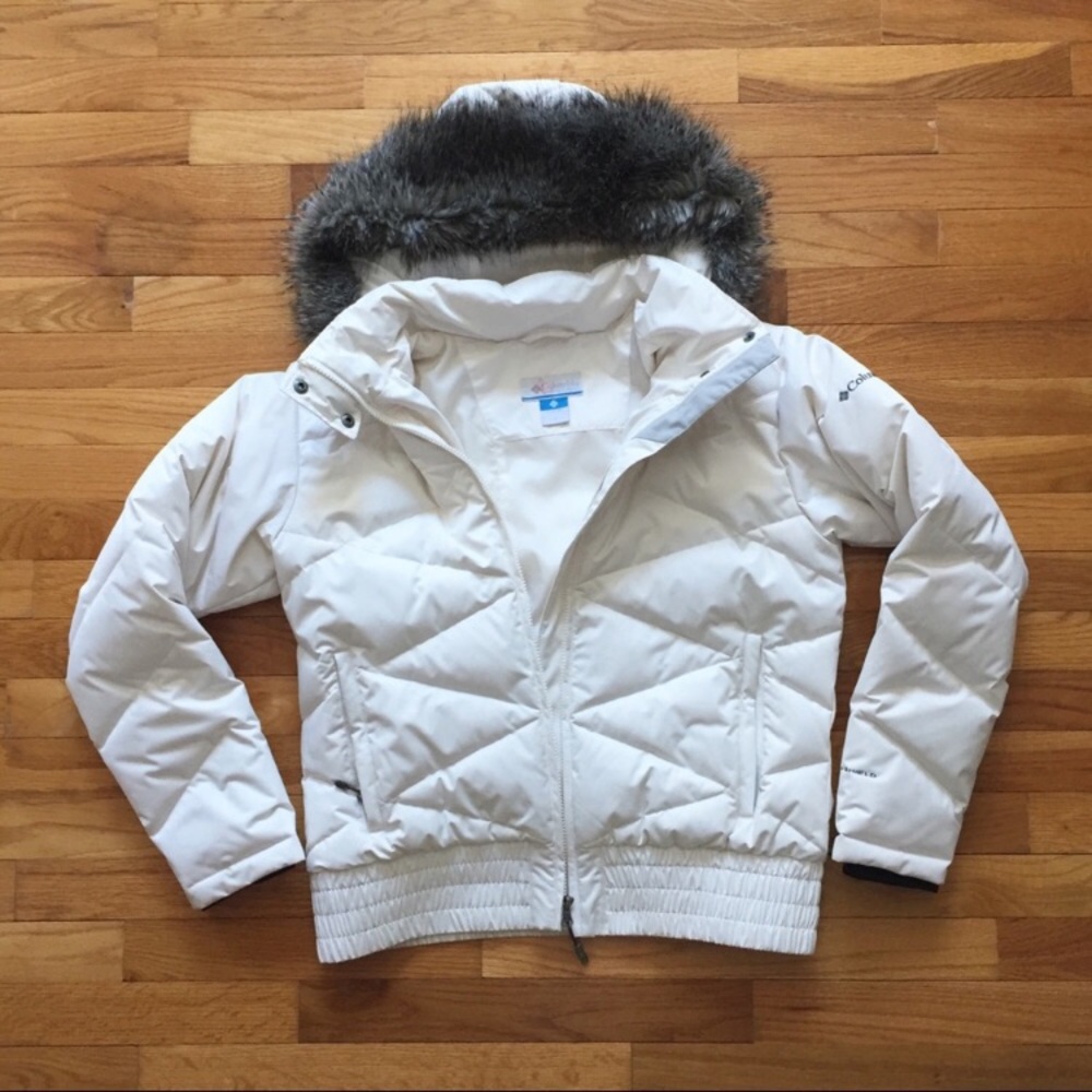 Columbia white jacket